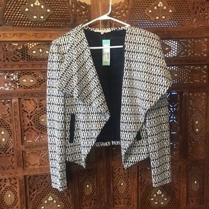 Asymmetrical Navy Jacket